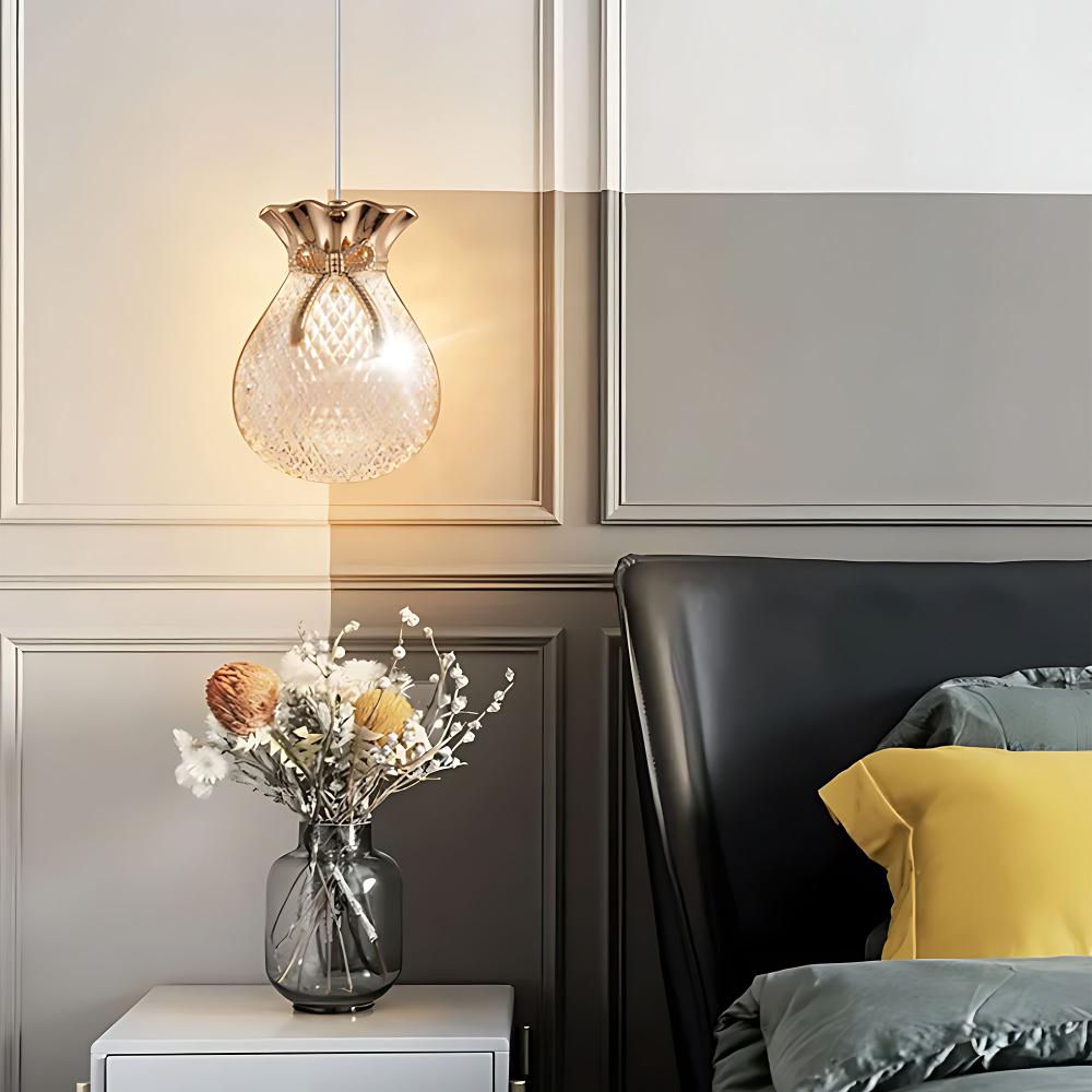 HÄNGANDE TAKLAMPA LHJ107-1CP LJUS ROSÉGULD