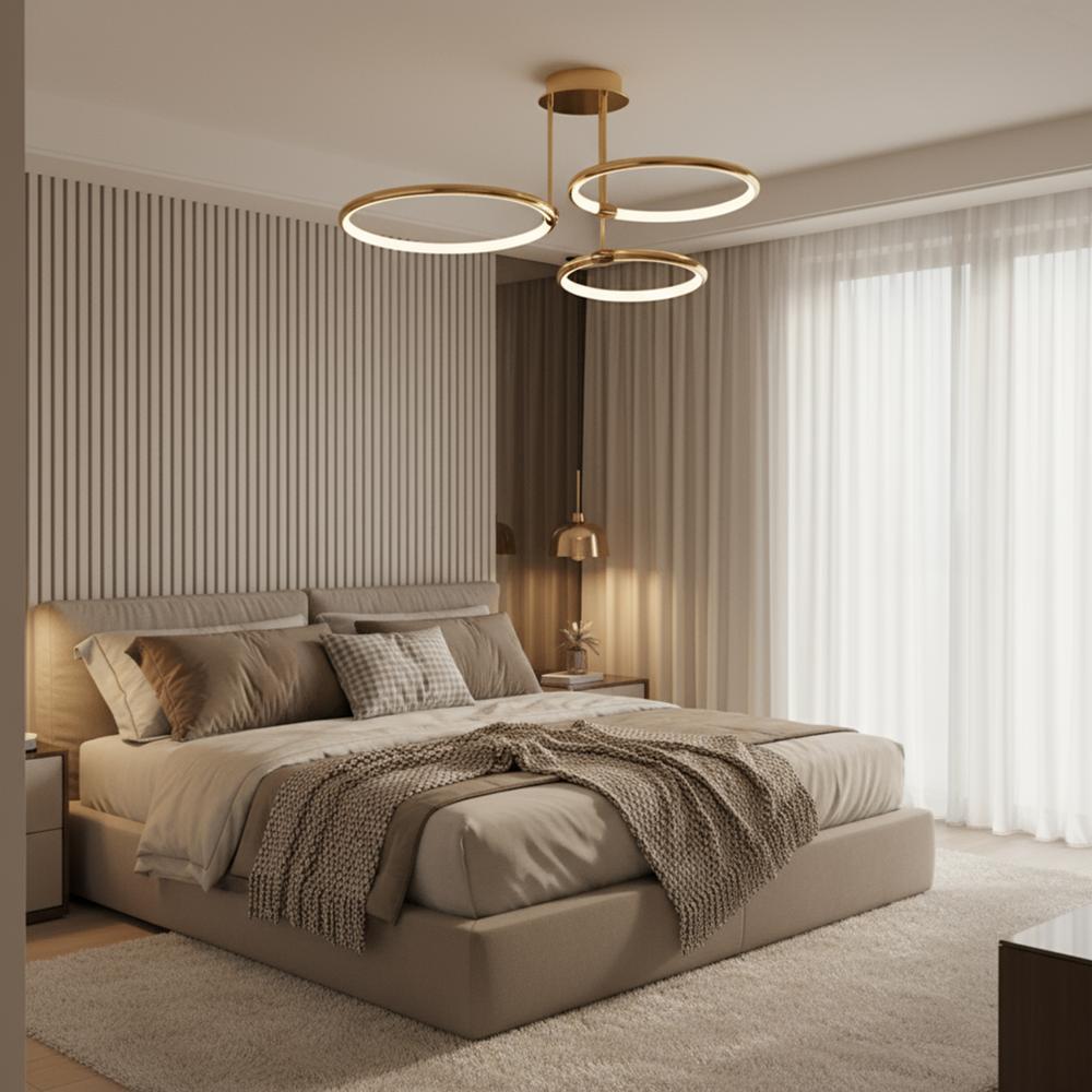 Taklampa G122-3C LED-plafond GULD