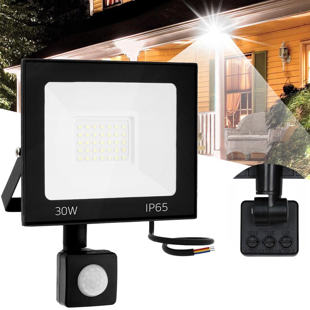 Ytmonterad LED‑halogen med sensor 30W RSL007-30NS