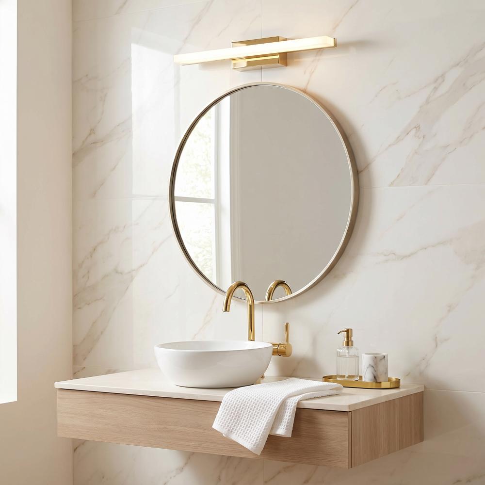 BADRUMSVÄGGLAMPA LED 40CM APP1848-1W GOLD