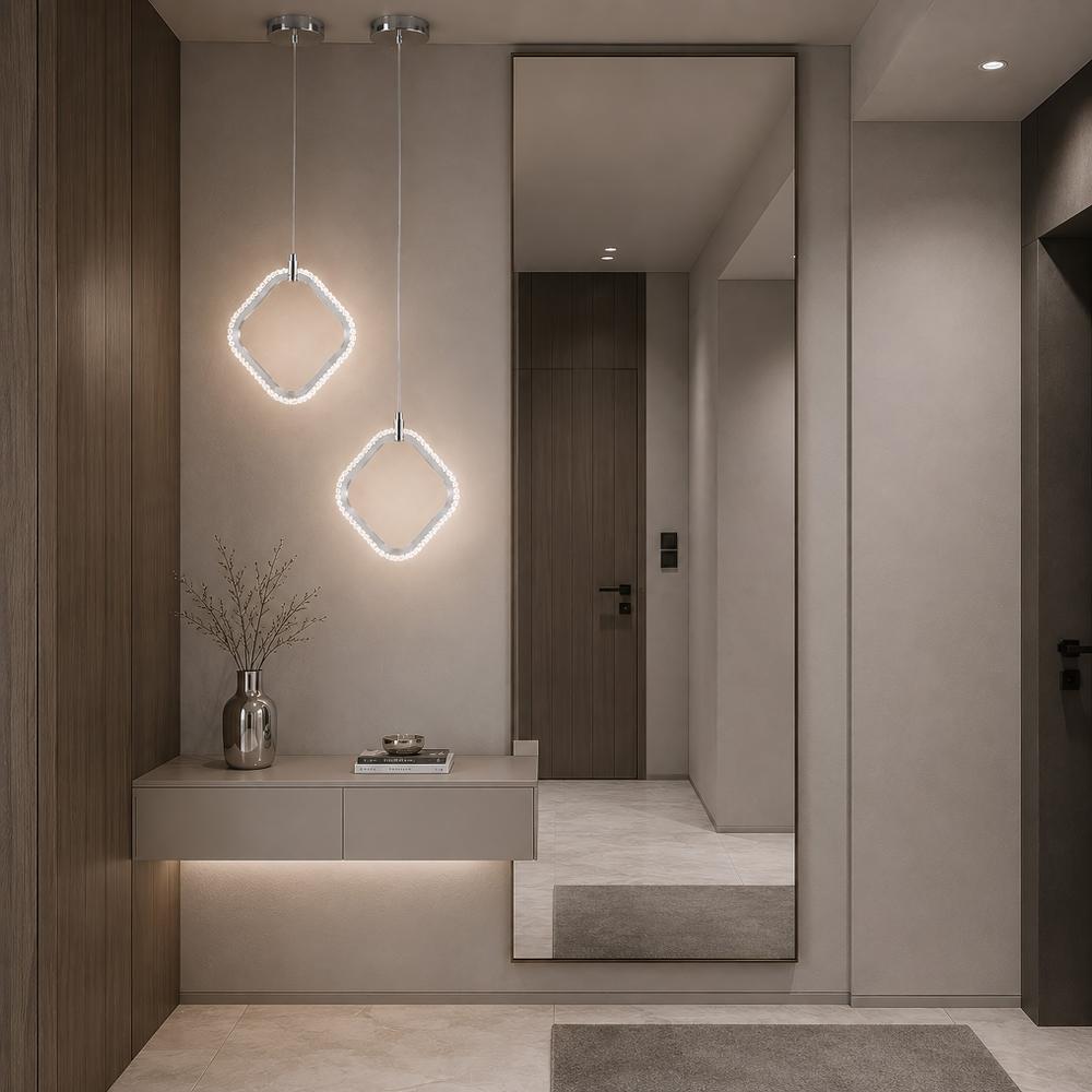 LED-pendellampa LHJ127-W Krom