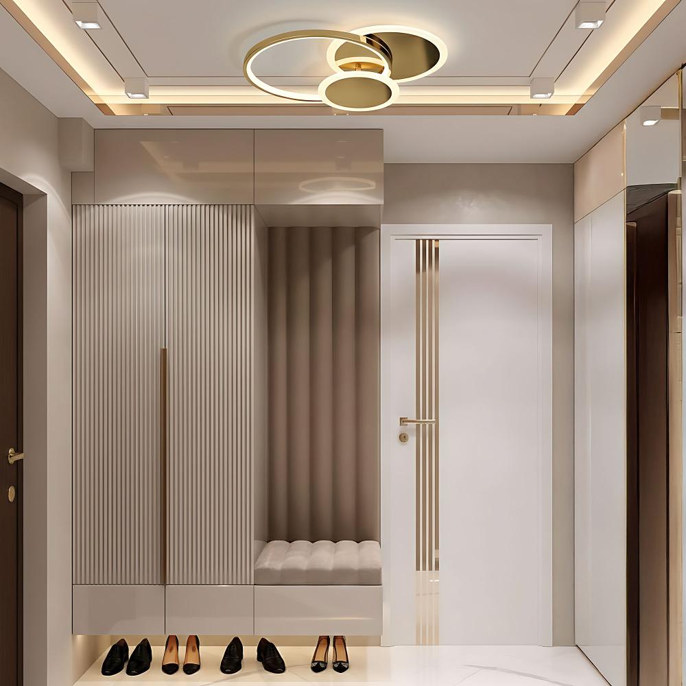 Taklampa APP1710-C LED-plafond Guld + fjärrkontroll