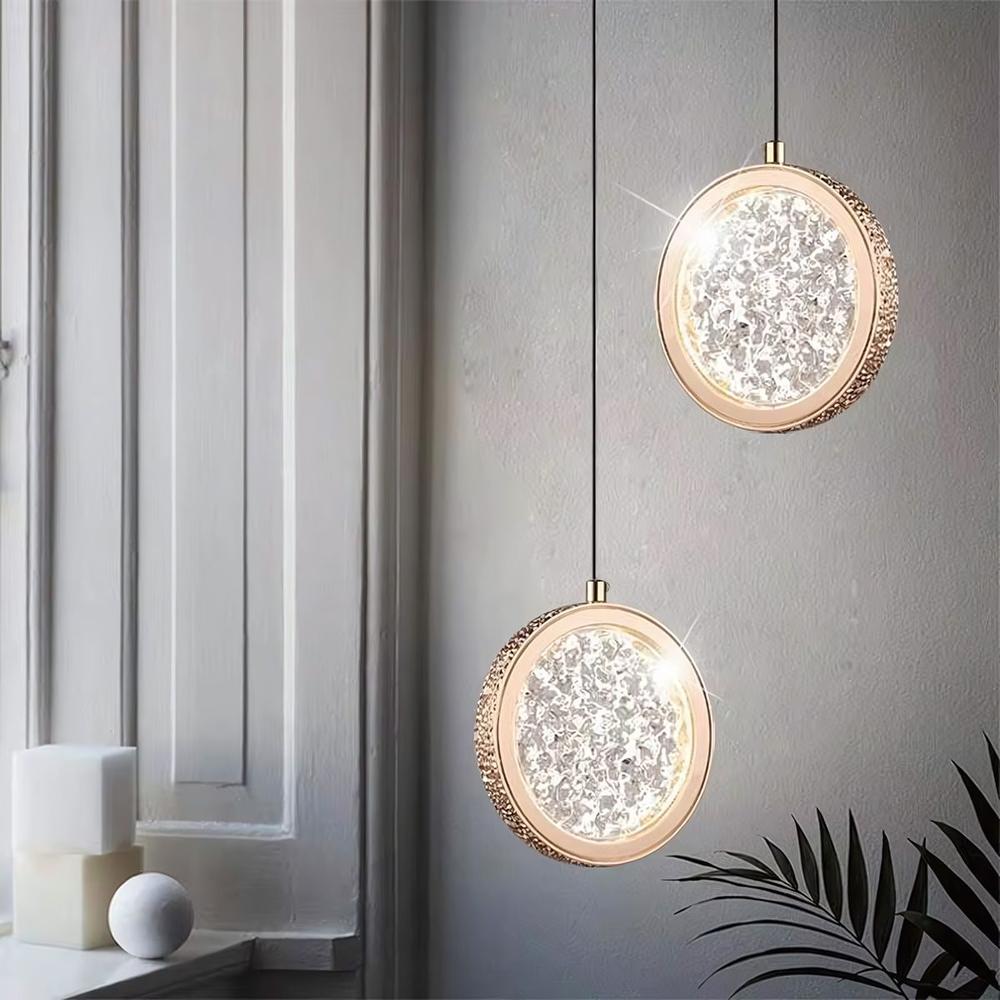 HÄNGLAMPA KRISTALL LED LHJ100-1CP Guld