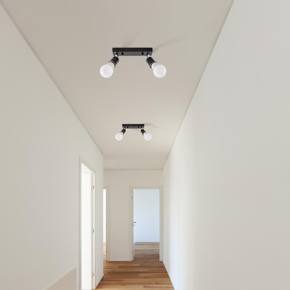 Taklampa Spot Plafond APP696-2C Svart