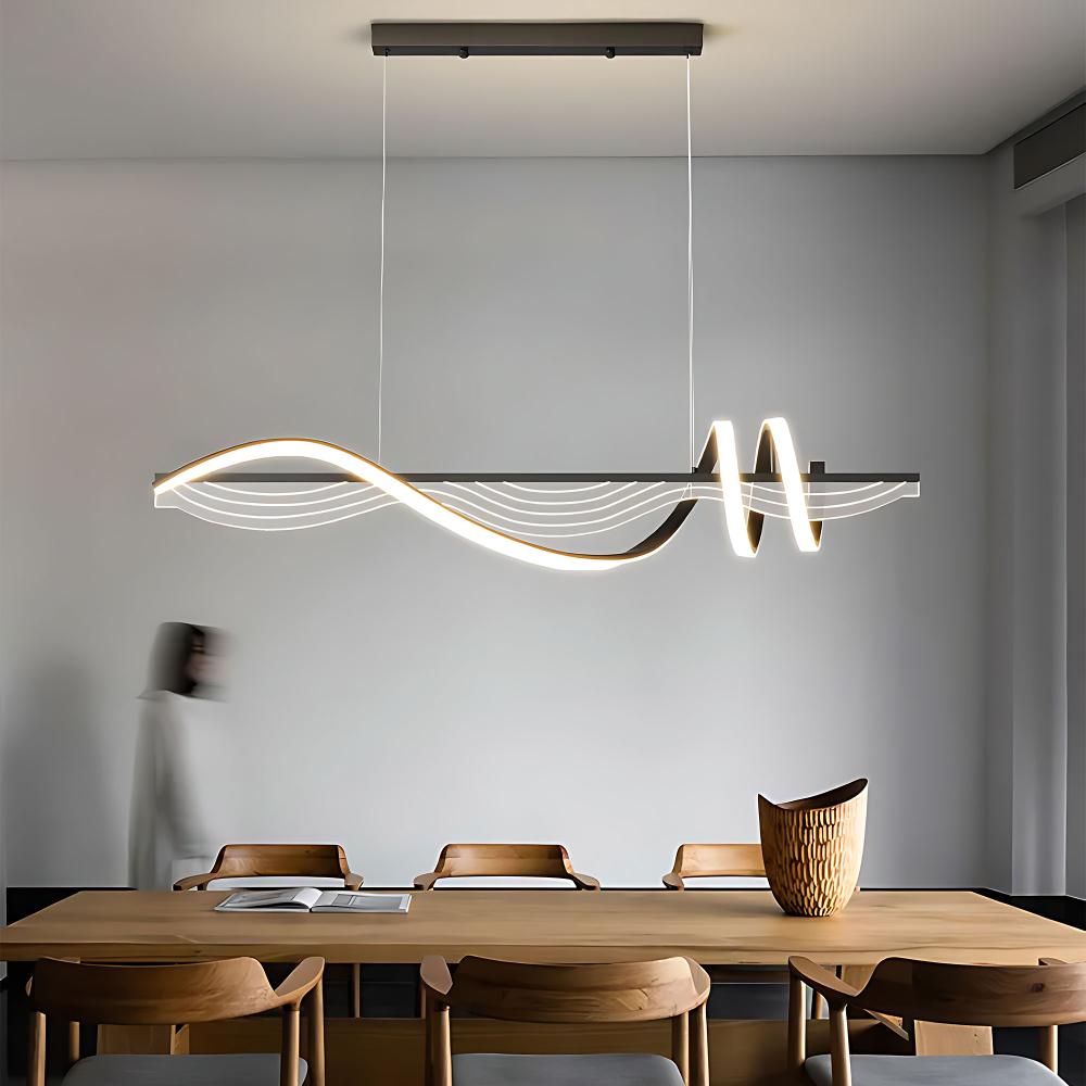 Hängande LED-lampa LHJ041-CP 100 cm SVART