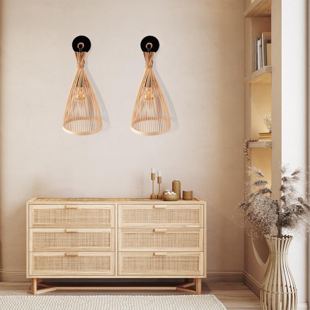 VÄGGLAMPA VÄGGLYKTA BOHO APP1340-1W