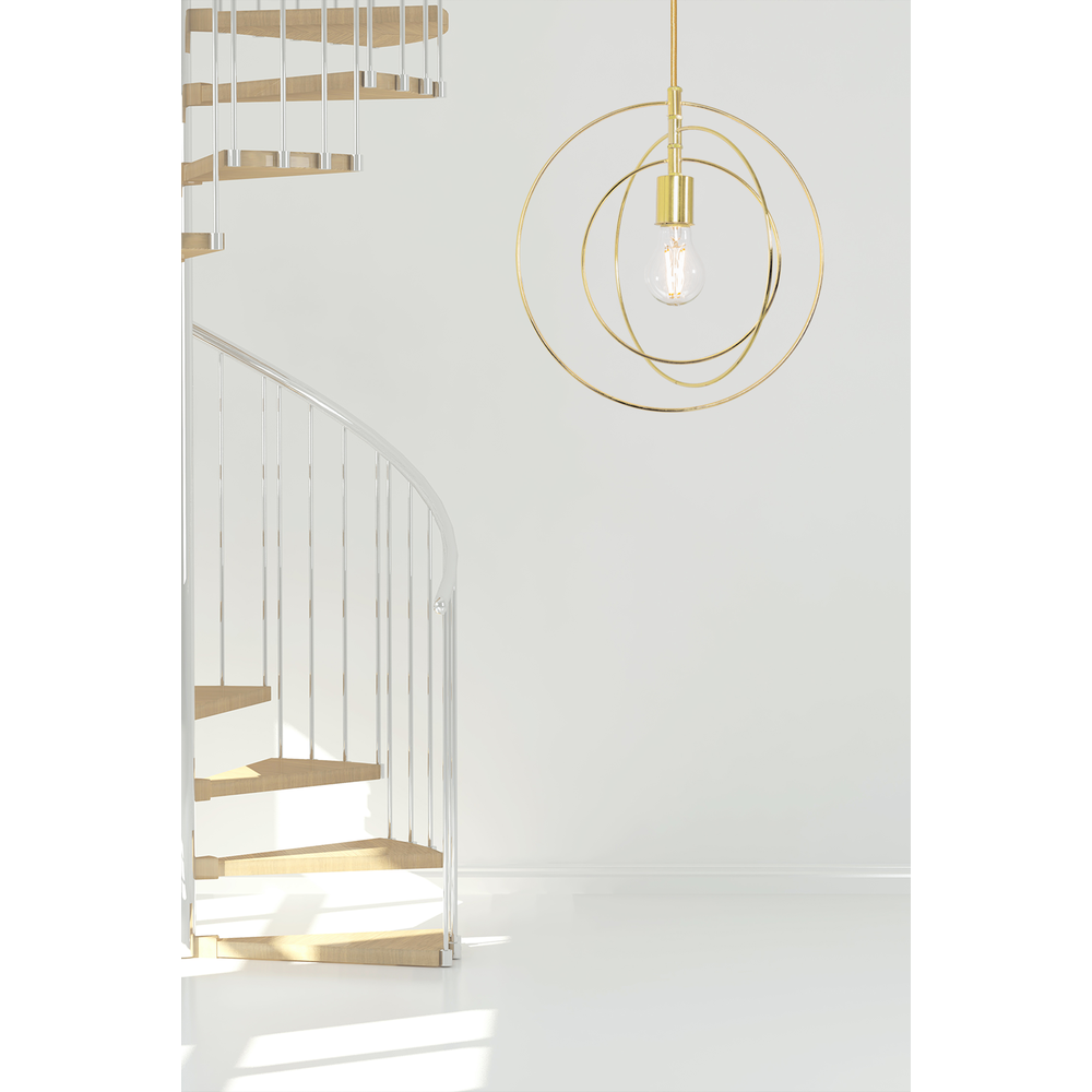 Metallisk Ringformad Taklampa APP286-1CP Guld