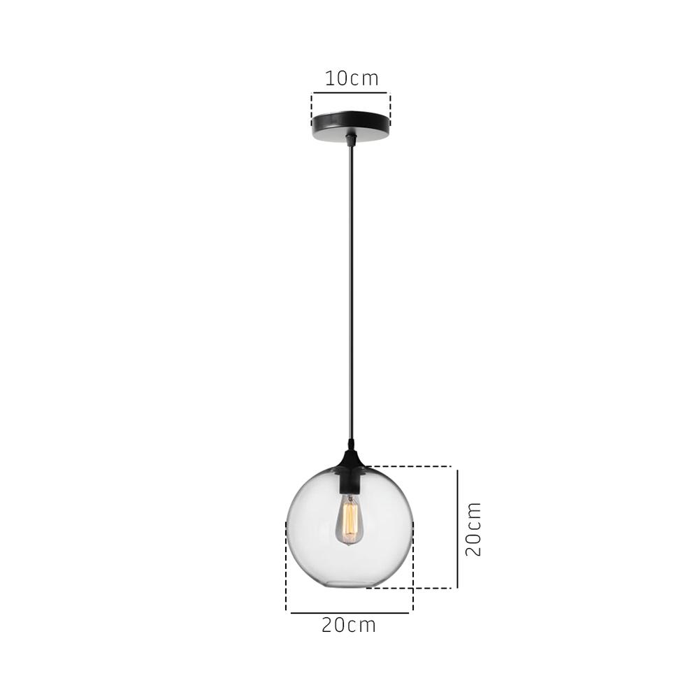 Glaslampa i tak Loft APP311-1CP
