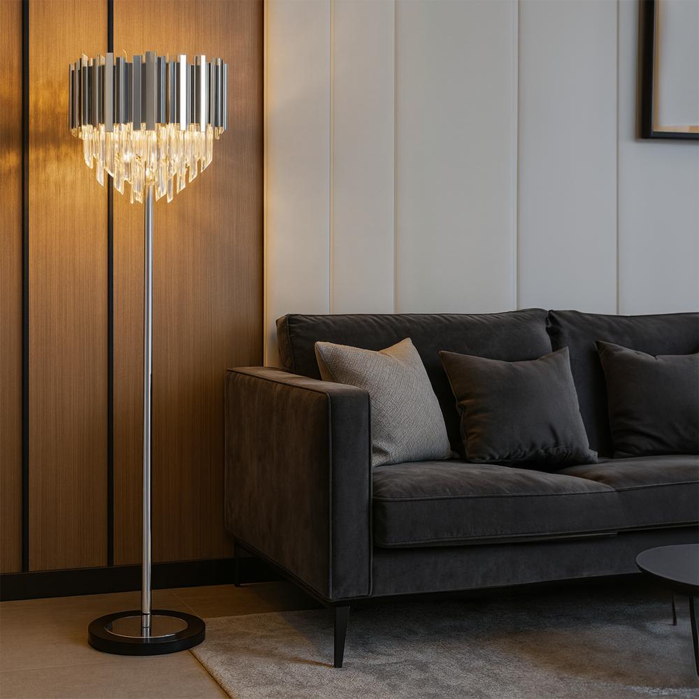 Golvlampa APP1716-3F Krom