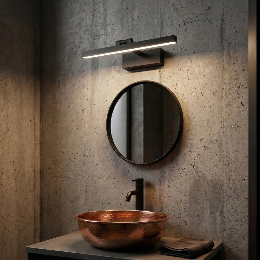 Badrum vägg LED-lampa APP1866-1W 40 cm Black