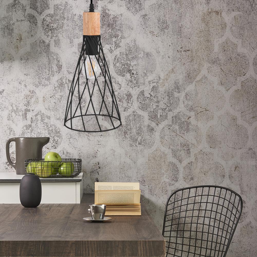 HÄNGANDE TAKLAMPA APP1268-1CP Svart
