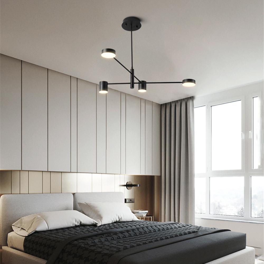 Modern taklampa med 4 armar APP596-4C med fjärrkontroll