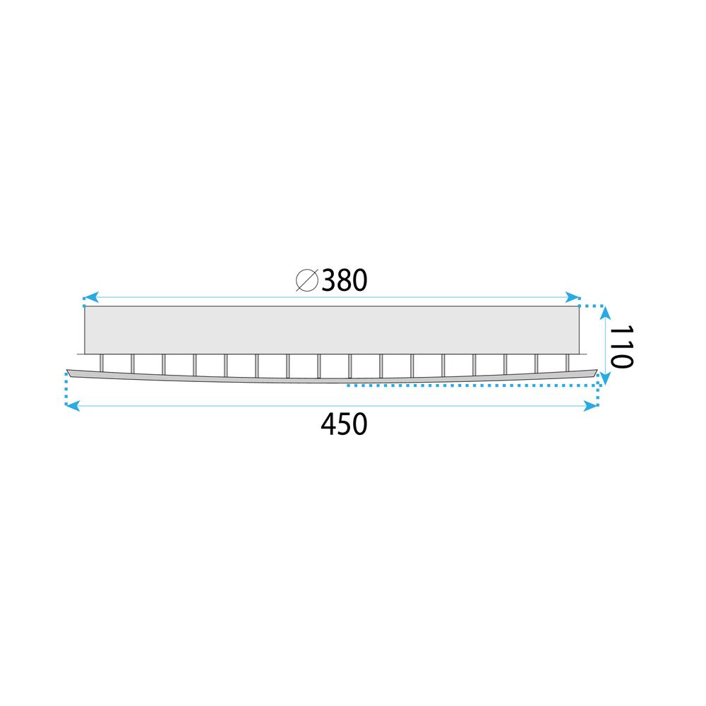 Kristall LED-plafond MS014-C Krom