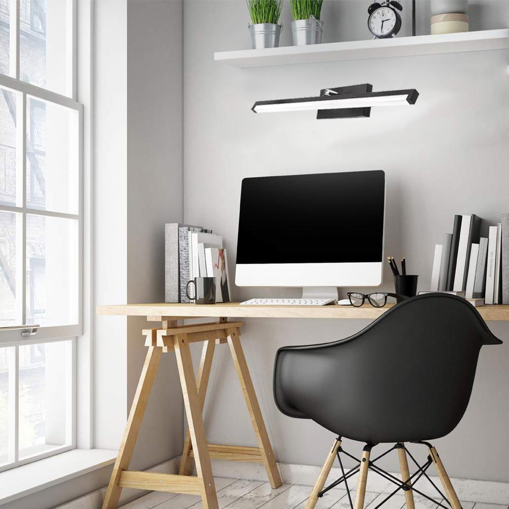 VÄGGLAMPA BADRUM LED ÖVER SPEGEL 12W 50CM APP373-1W SVART