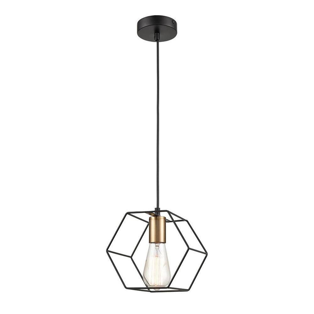 Hängande lampa APP1131-1CP svart-guld