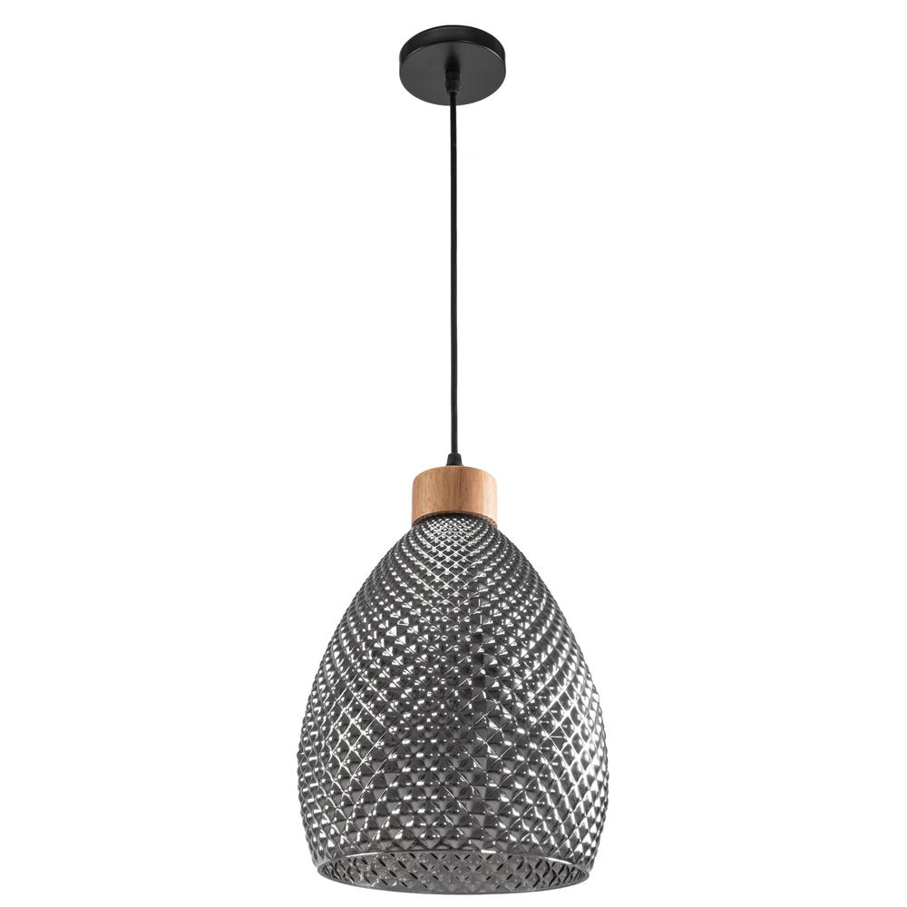 Retro glastaklampa APP897-1CP svart