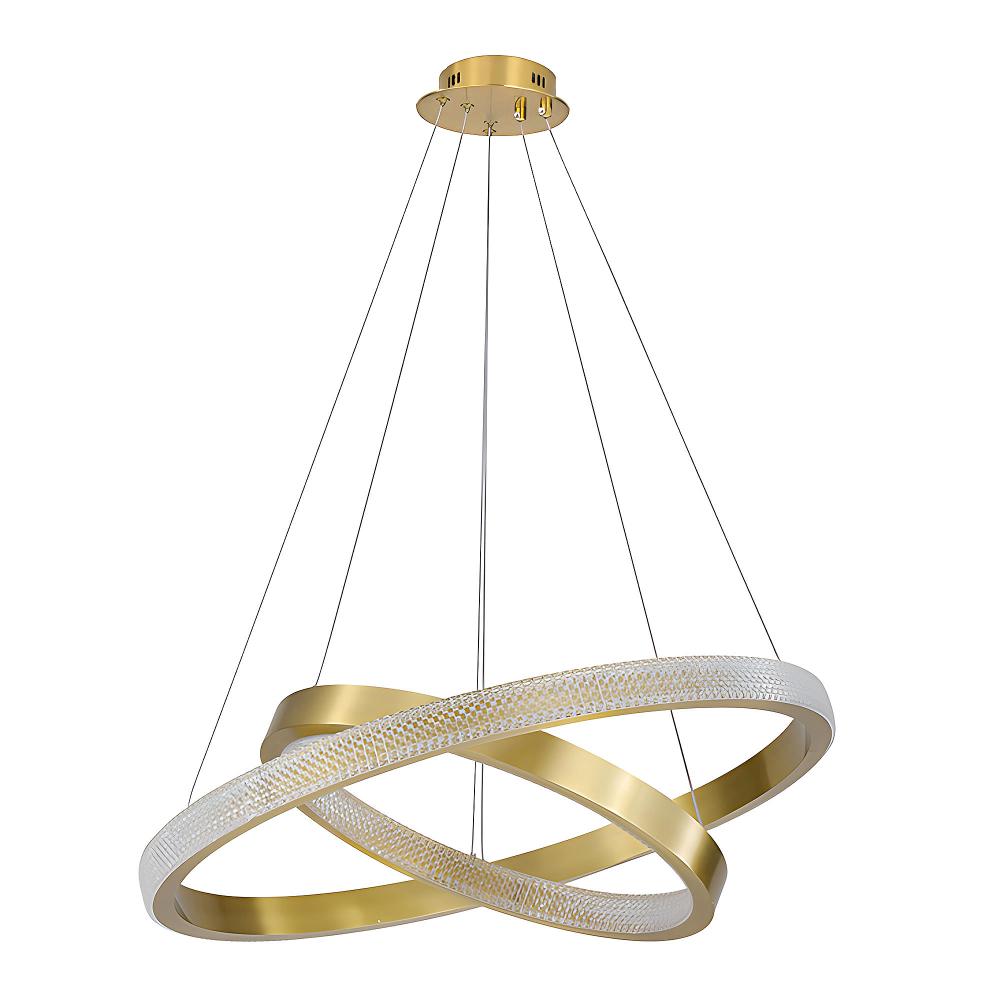 TAKLAMPA HÄNGANDE LED APP1772-CP Borstad Guld