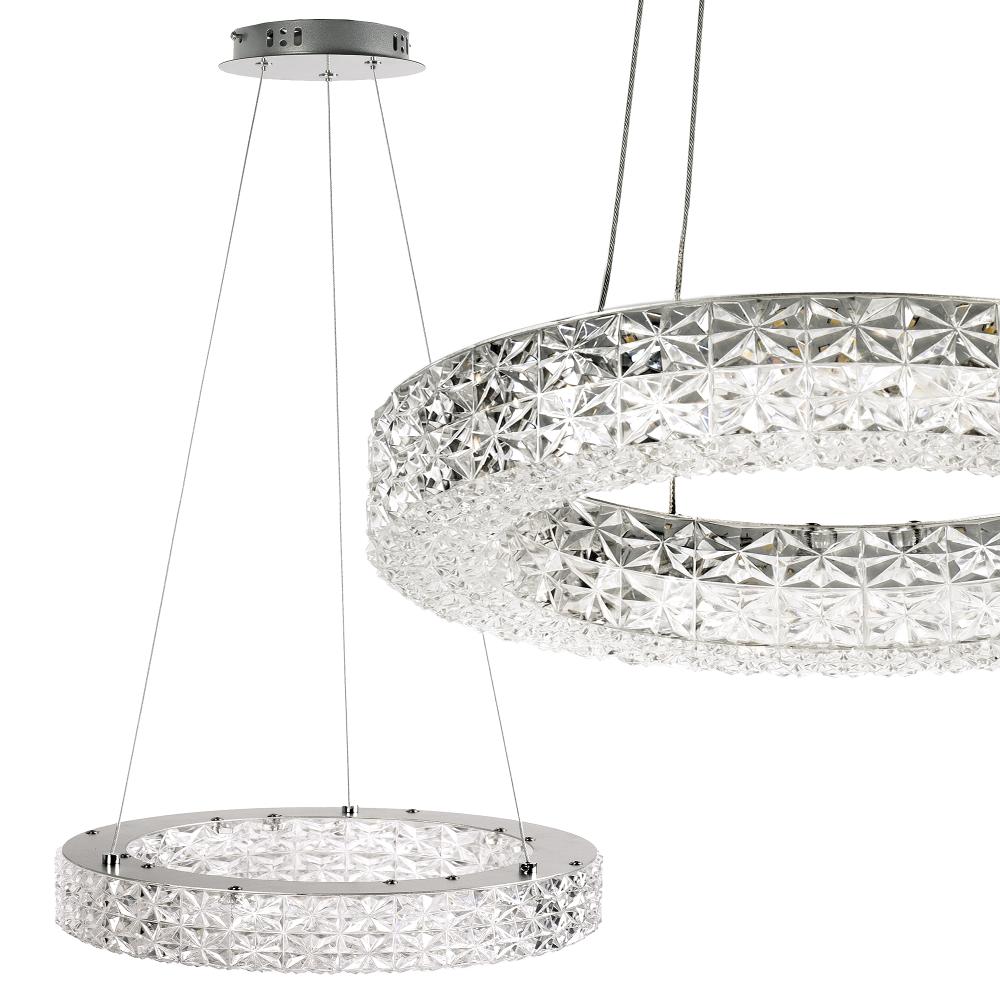 HÄNGLANDE LED-LAMPA MS004-CP 40 cm Krom