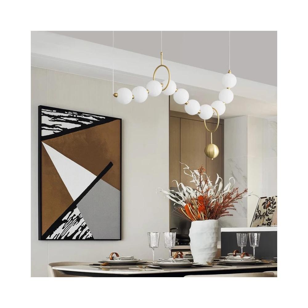 TAKLAMPA HÄNGANDE LED APP1444-10CP Guld