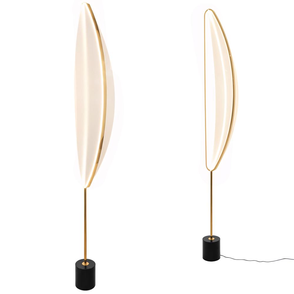 Golvstående LED-lampa G126-F Guld