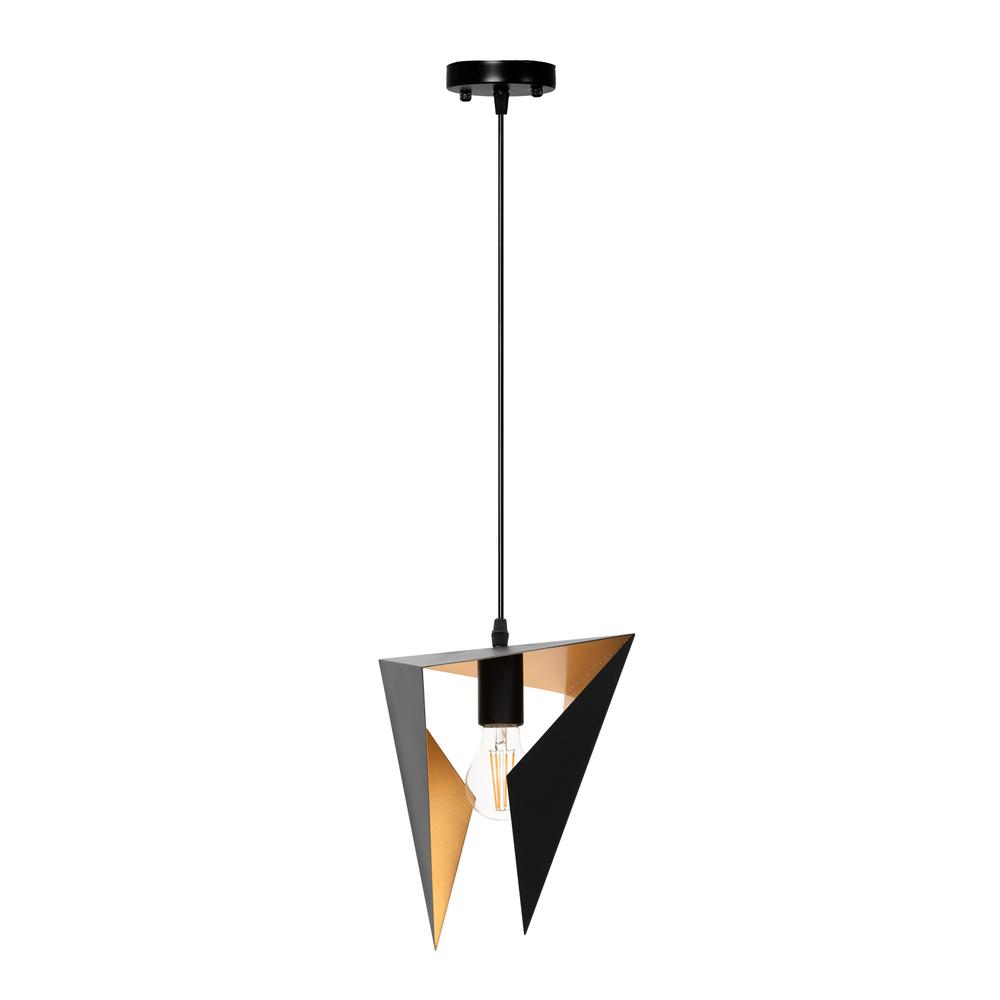 TRIANGELFORMAD GEOMETRISK TAKLAMPA APP253-1CP SVART