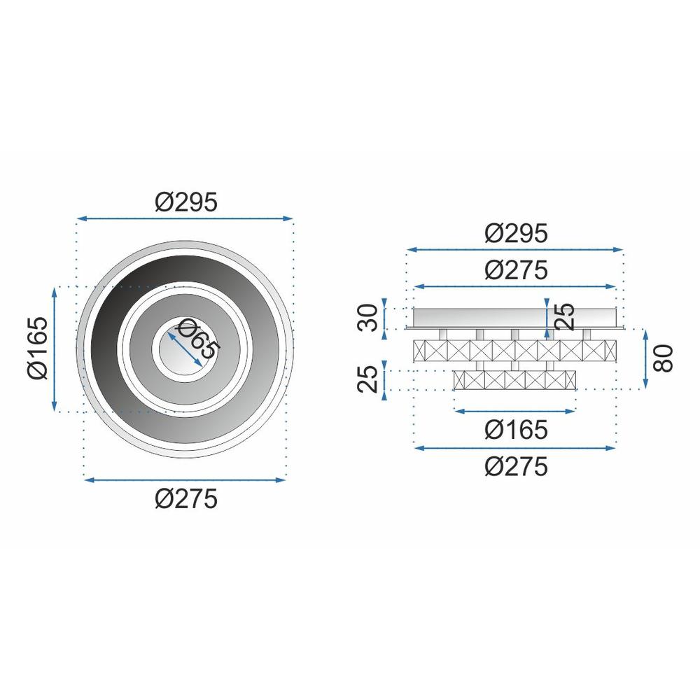 Taklampa Plafond LED APP412-C