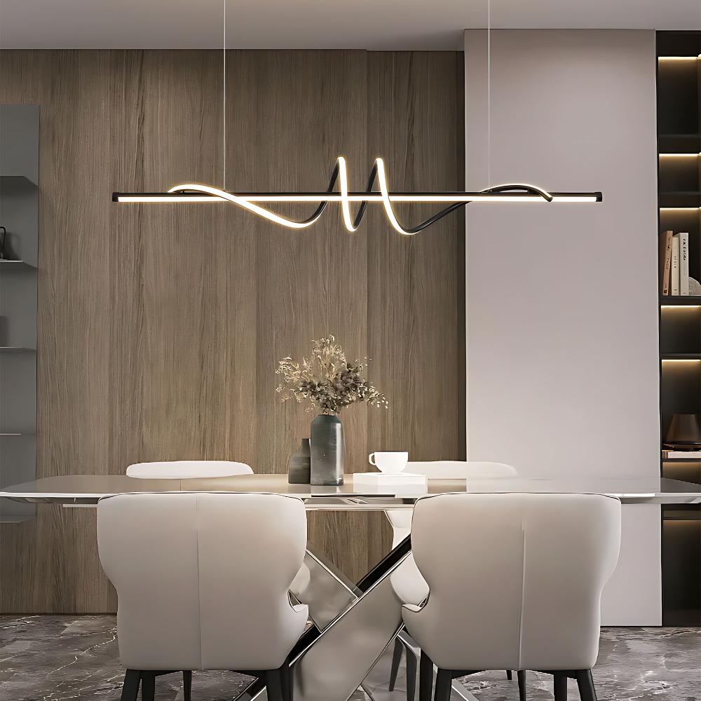 Lampa HÄNGANDE LED LHJ023-CP 120 cm SVART