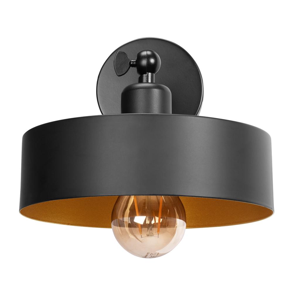 VÄGGLAMPA VÄGGLAMPA APP1332-1W SVART GULD