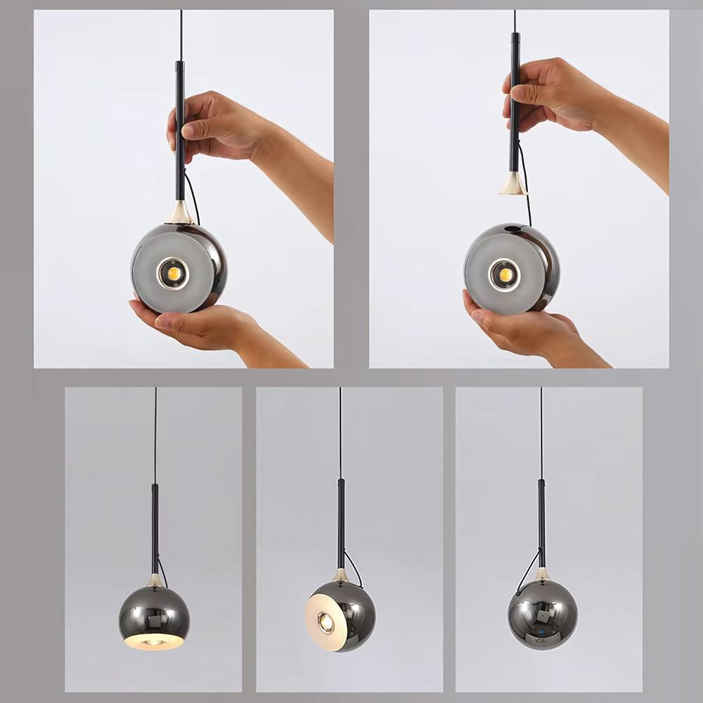 TAKLAMPA HÄNGANDE LED G087-1CP Svart Metallisk