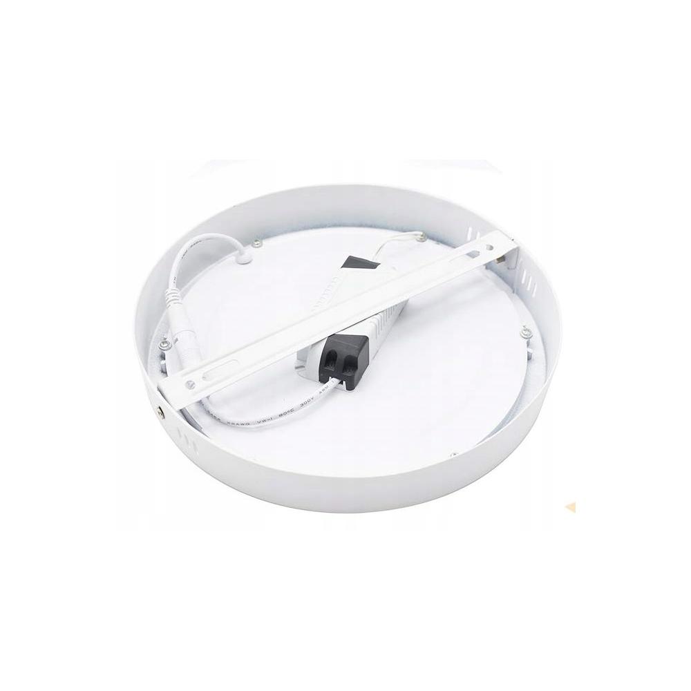 RUND VIT LED-PANEL FÖR YTMONTAGE 12 W
