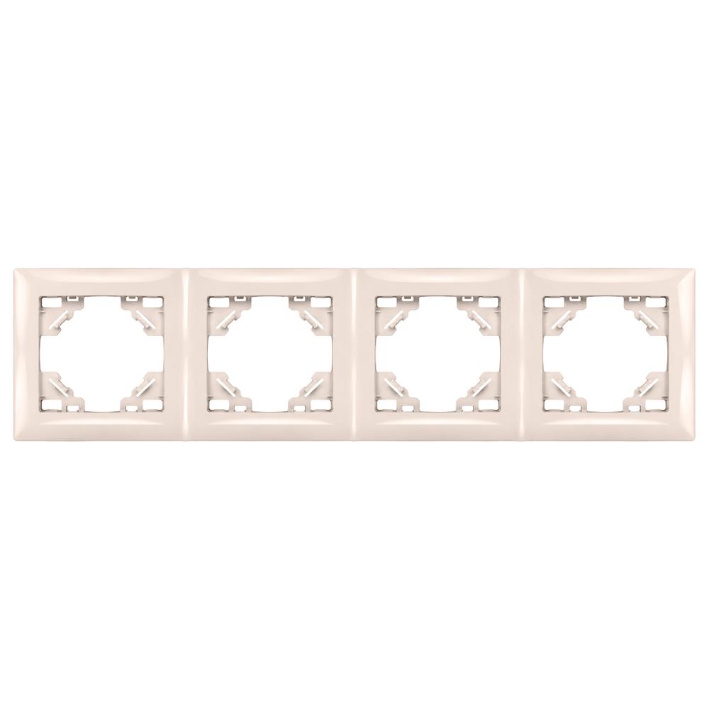 Cadre quadruple pour prises OSTE JNH016-4F Beige