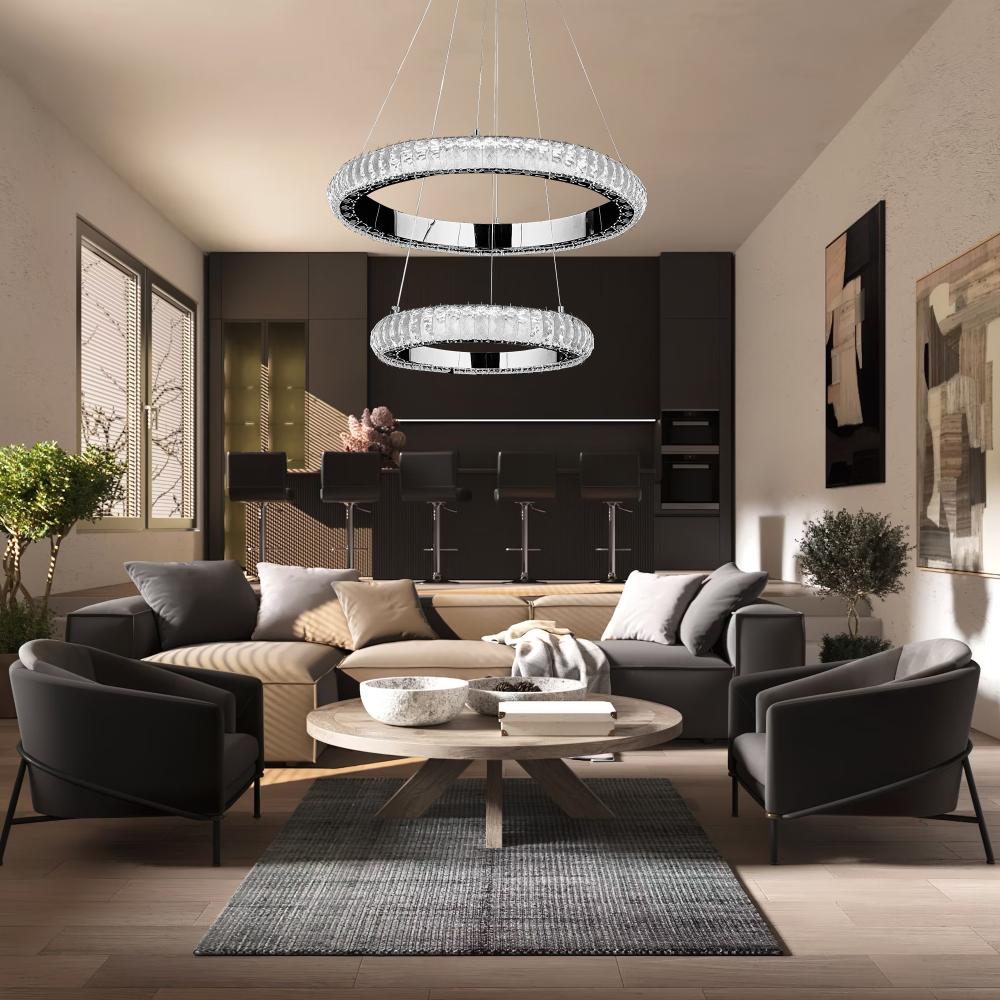 HÄNGLAMPA LED G044-2CP KROM