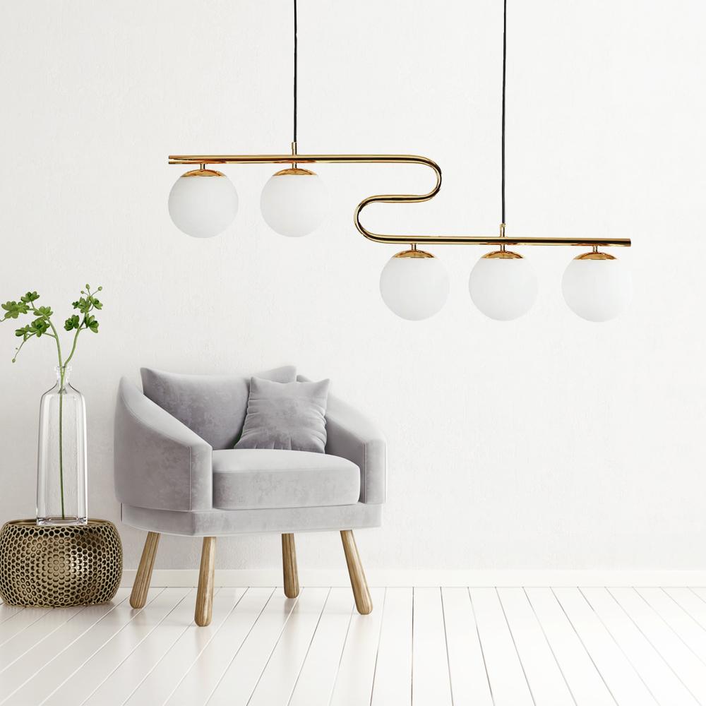 TAKLAMPA HÄNGANDE Gold APP1599-5CP