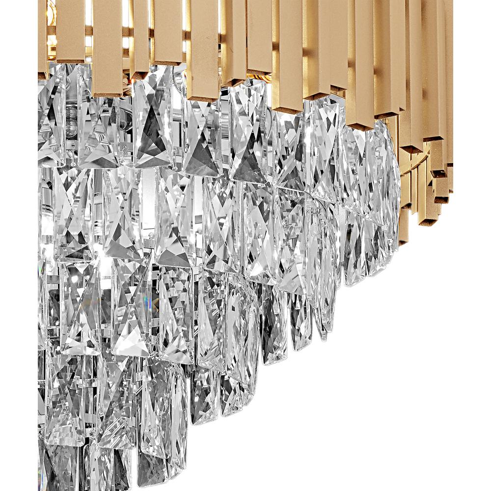 Hänglampa med kristaller G052-CP 60CM Guld