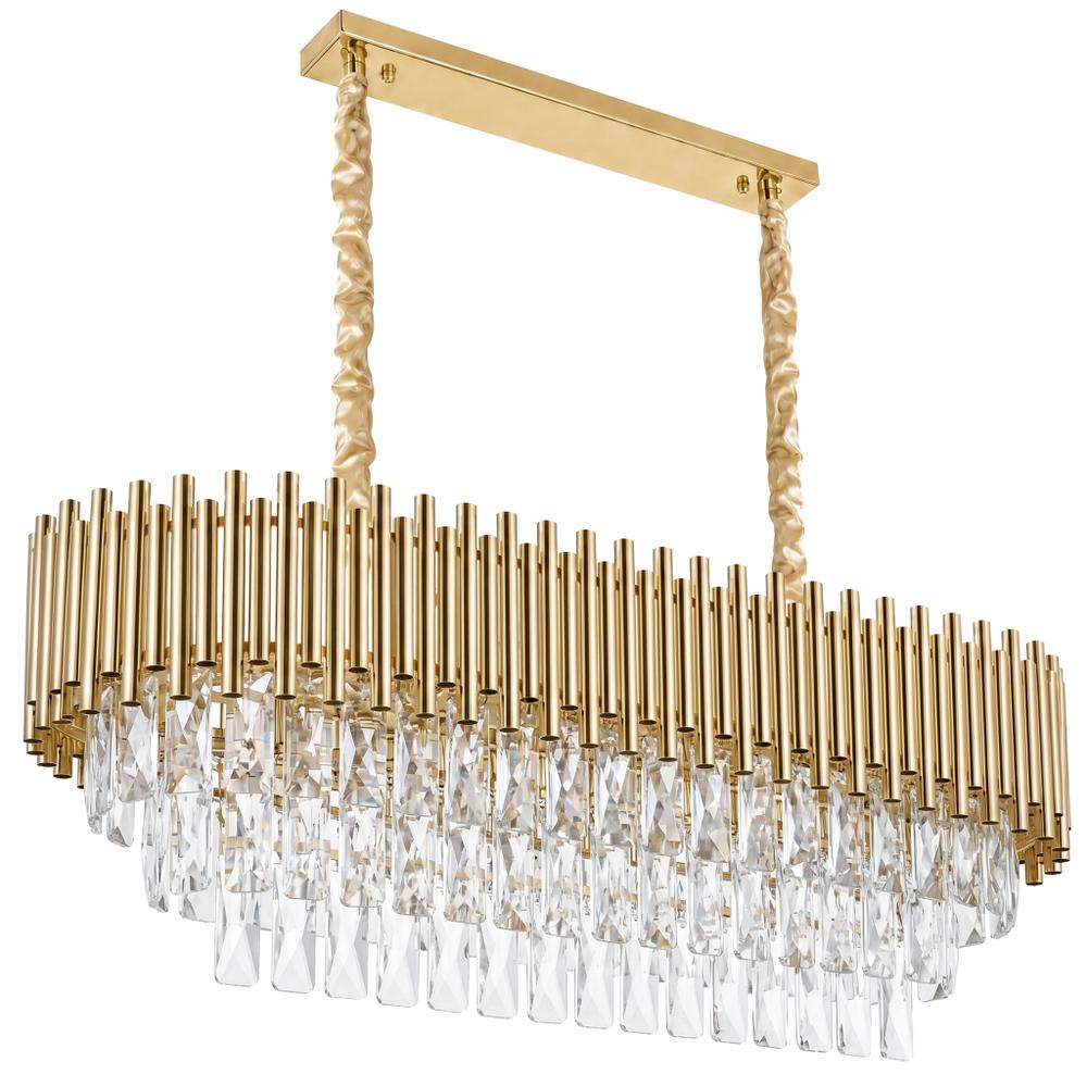 Kristall-pendellampa SWE105-CP GOLD