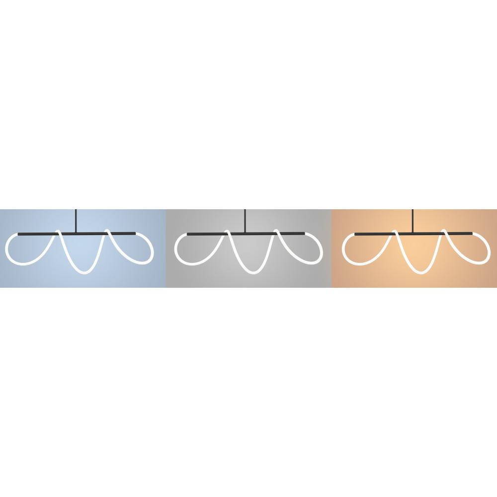 LED-taklampa APP856-CP Long Svart