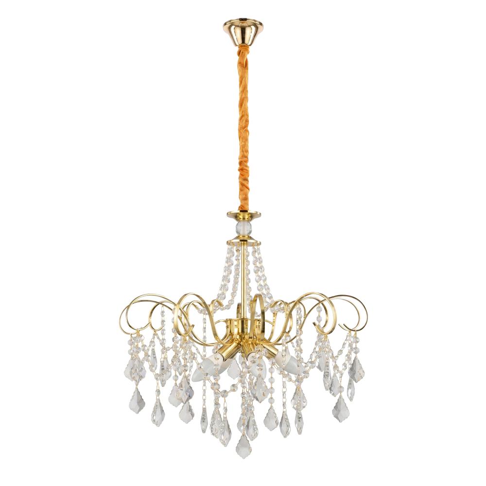 Kristall-pendellampa SWE081-CP 60cm GOLD
