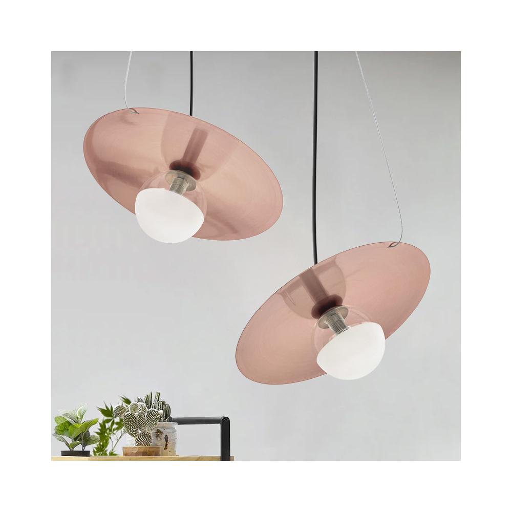 HÄNGANDE TAKLAMPA APP1418-CP svart/roséguld