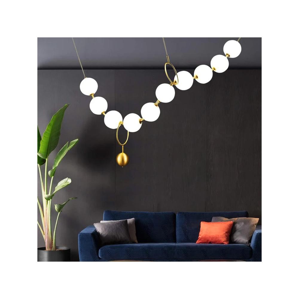 TAKLAMPA HÄNGANDE LED APP1444-10CP Guld