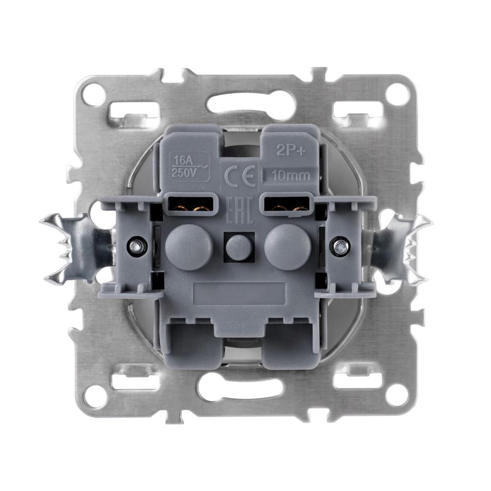 Single grounded socket with frame OSTE JNH001-G Beige