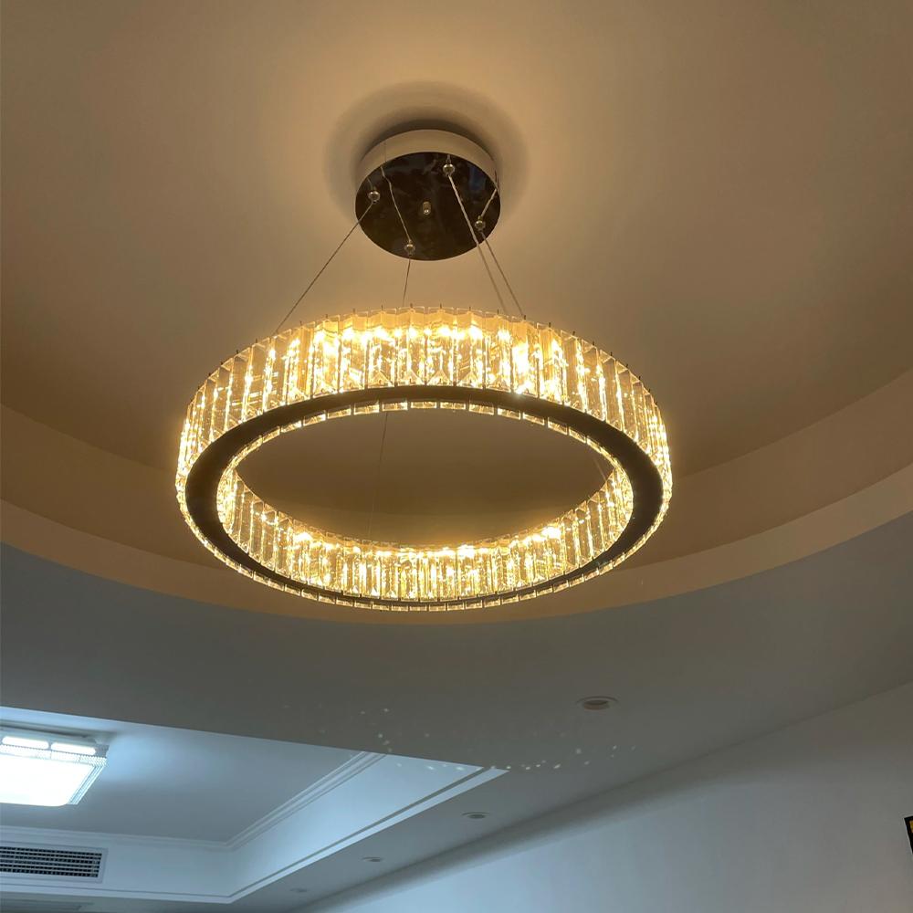 Kristalltaklampa LED APP982-CP