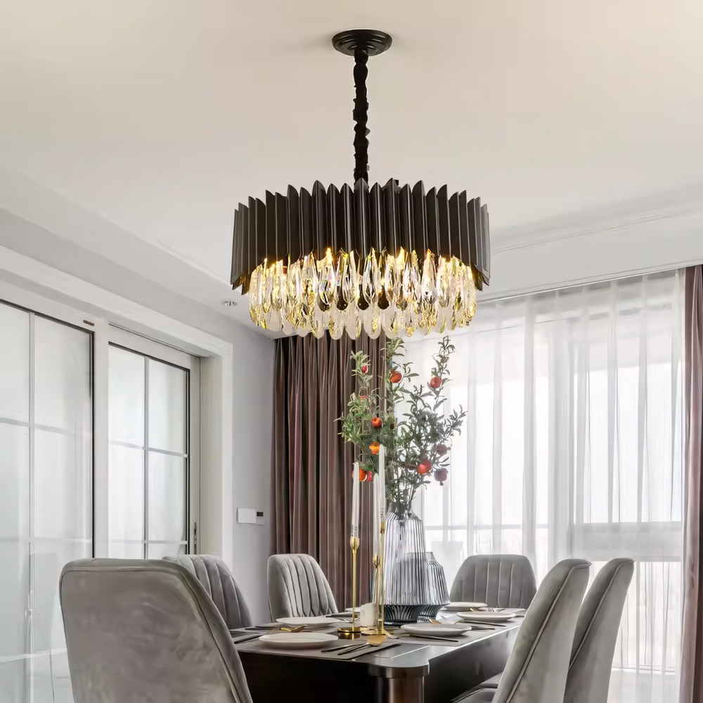 Hängande taklampa APP1657-8CP Svart