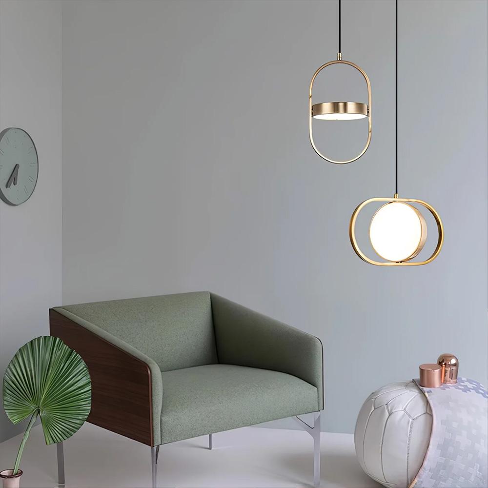 Hängande LED-lampa APP1555-CP Guld