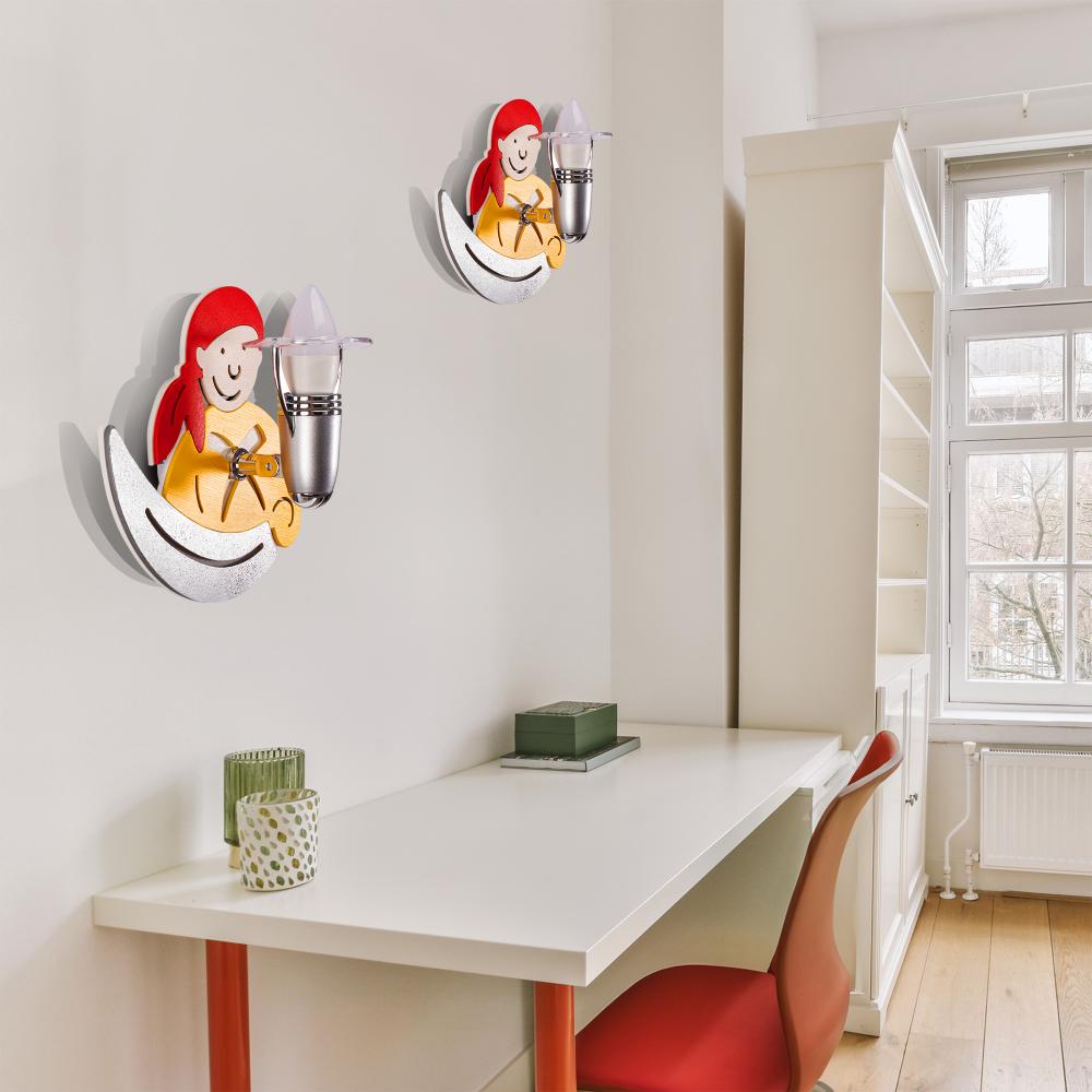 VÄGGLAMPA GUL PIRAT 4717