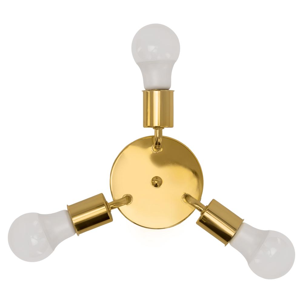 Trefaldig takplafond i metall APP704-3C guld