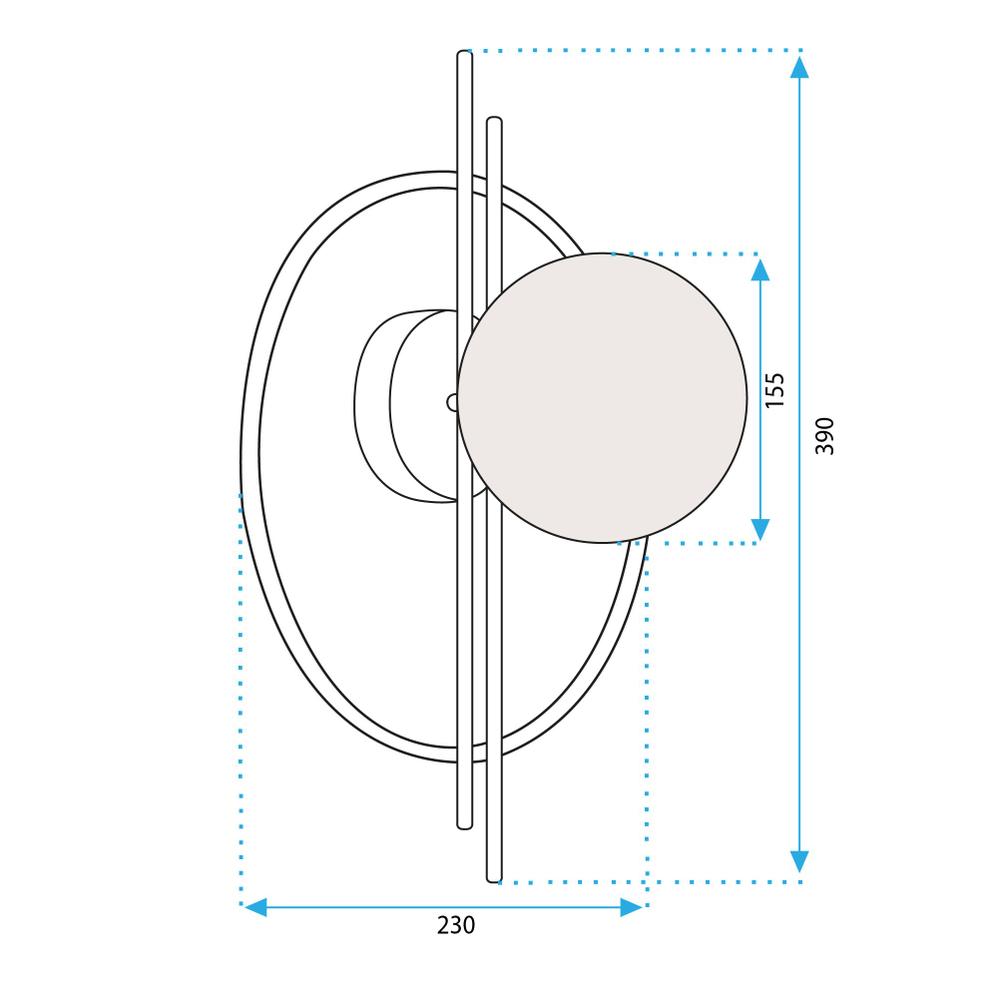 VÄGGLAMPA VÄGGLAMPA APP1435-W SVART