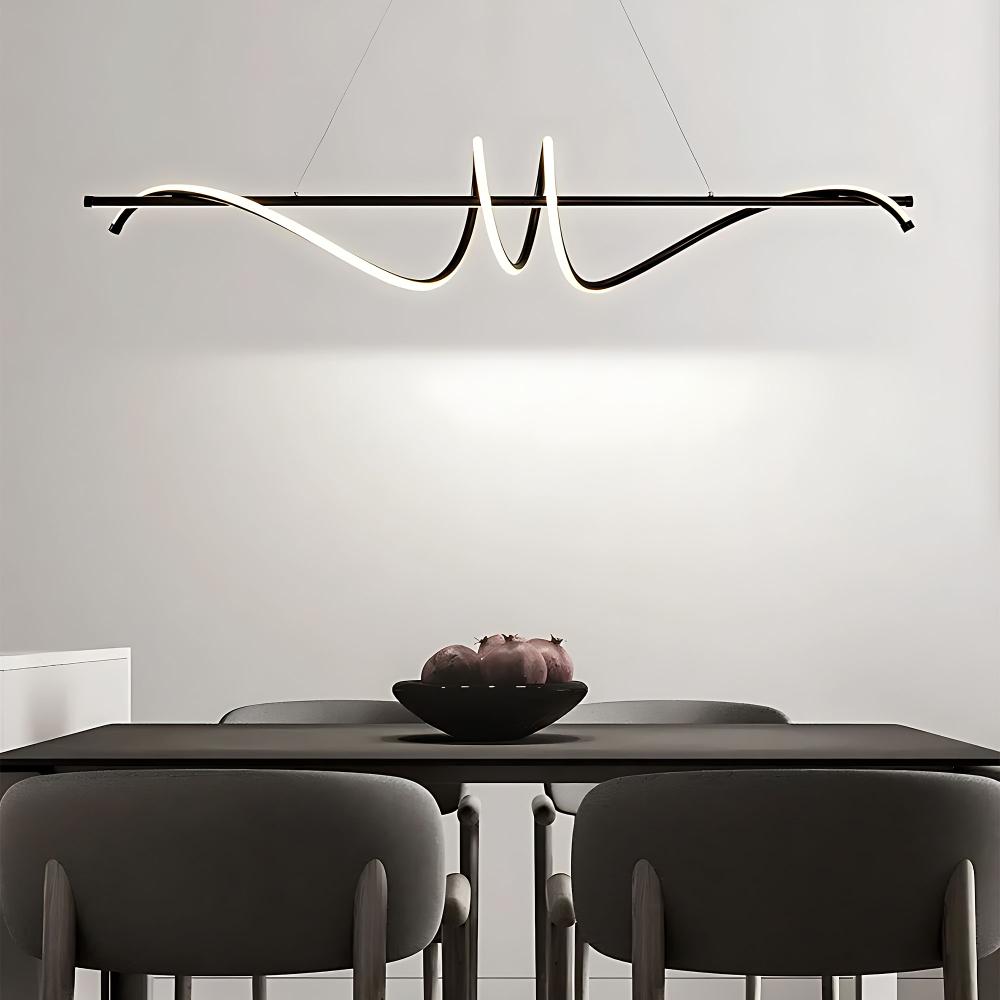 Lampa HÄNGANDE LED LHJ023-CP 120 cm SVART