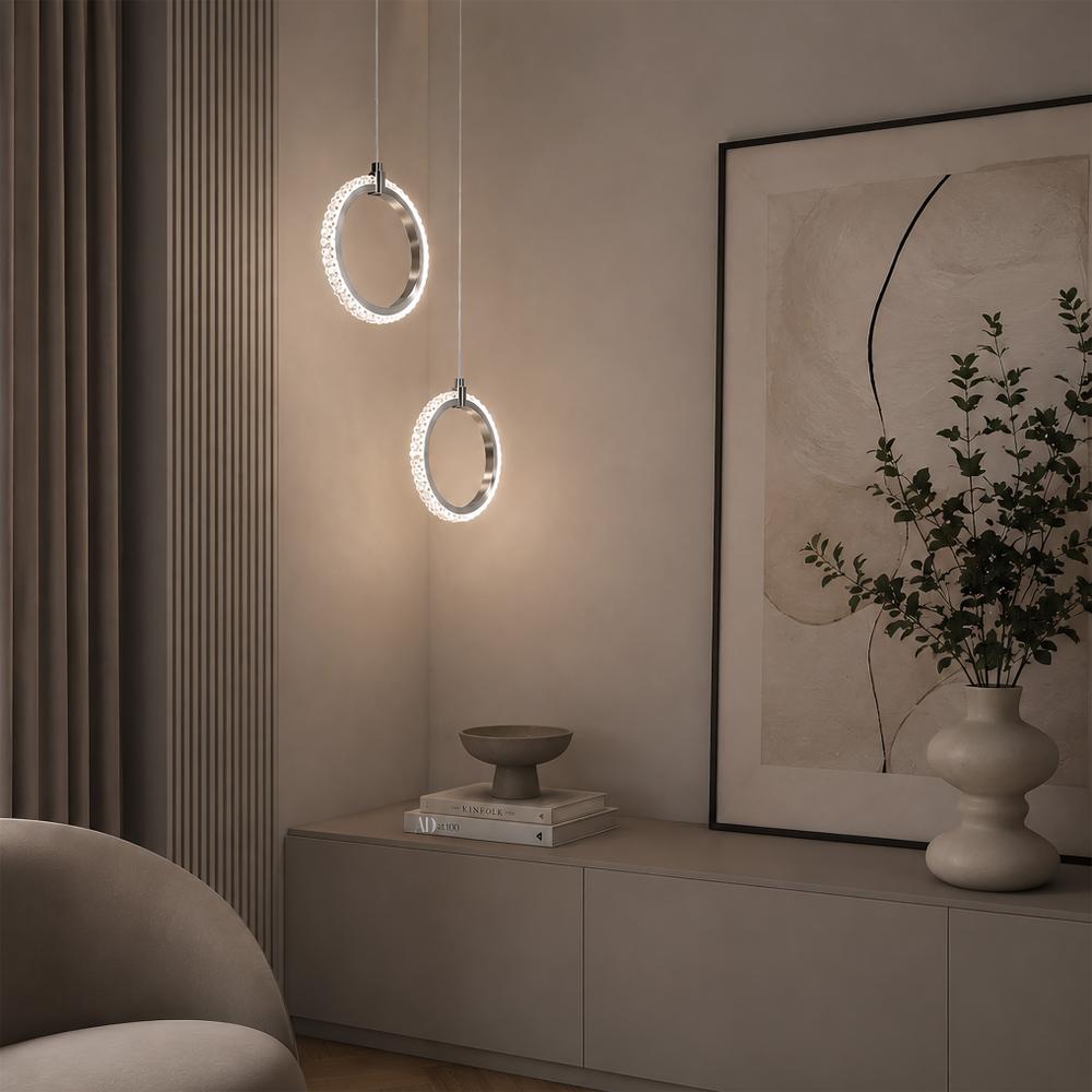 LED-pendellampa LHJ126-W Krom