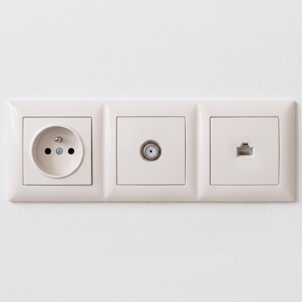 Antenas Kontaktligzda ar Rāmi OSTE JNH012-A BEIGE