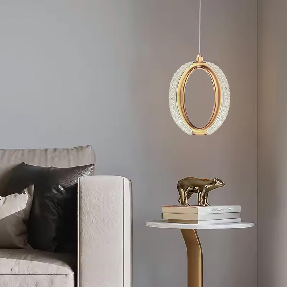 HÄNGLANDE KRISTALLAMPA LED G114-1CP Guld